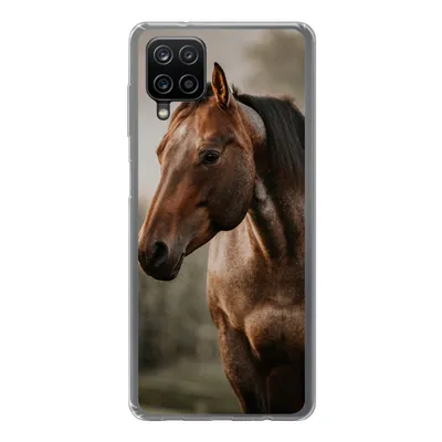 Produktbild von MuchoWow® Handyhülle Schutzhülle Hülle für Samsung Galaxy A12 Pferd - Licht - Wald Silikon Softcase Handy Hülle - Bild