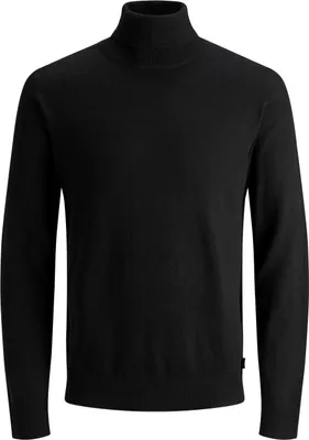 Produktbild von JACK & JONES Dünner Rollkragen Strickpullover Rundhals Sweater Langarm Basic JJEEMIL Größe: S