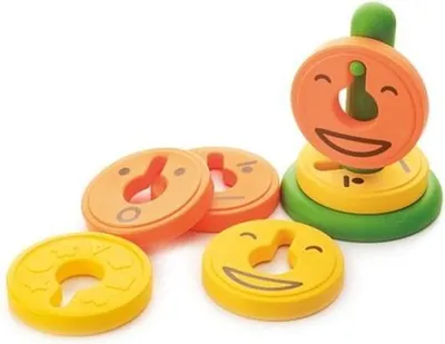 Produktbild von Weplay KM0002 Tricky Tree Motorik Zauberkaktus, Kaktus mit 6 Scheiben, bunt, 7-teilig (1 Set)