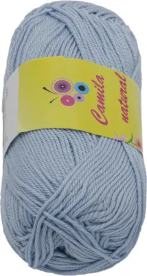 Zdjęcie produktu dla Przędza CAMILA naturalna - 50 g / 125 m - szara