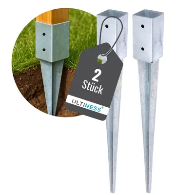 Produktbild von Ultiness Einschlaghülse feuerverzinkt 71 / 91 cm - 71 mm 2er-Set 32651-12