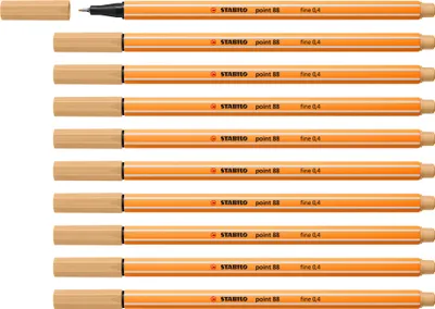 Produktbild von Fineliner - STABILO point 88 - 10er Pack - ocker hell