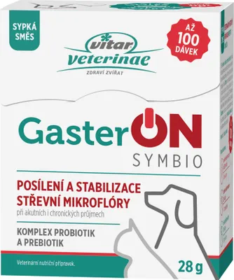 Obrázek produktu pro Vitar Veterinae GasterON symbio probiotika a prebiotika 28 g