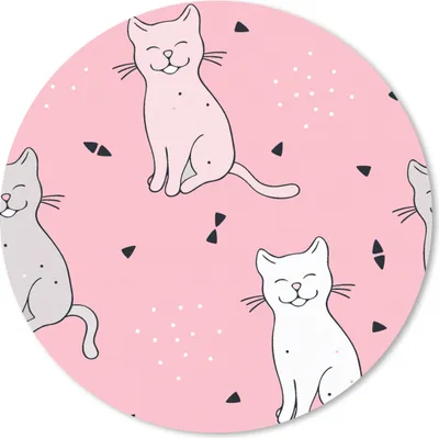 Produktbild von MuchoWow® Mauspad Mousepad Katze - Haustiere - Mädchen - Design 40x40 cm - Mousepads - Maus Mat - Pad - Mausunterlage - Schreibtisch Accessoires