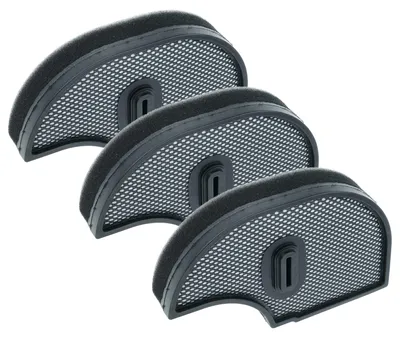 Produktbild von vhbw 3x Staubsaugerfilter kompatibel mit Bosch BGS4USIL73/11, BGS4USITAU/11, BGS4USIL71/11, BGS4USILM1/11 Staubsauger - Schaumstofffilter Schwarz Grau