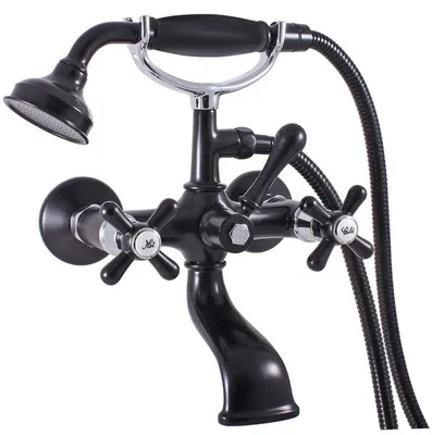 Zdjęcie produktu dla Slezák-RAV Bateria łazienkowa Slezák RAV Morava Retro MK159.5/2CMATC czarny/chrom Kolor: czarny matowy/chrom, Wymiar: 150 mm
