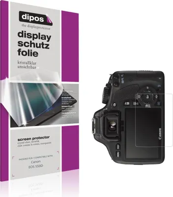 Image de 4x Film de protection d'écran pour Canon EOS 550D protecteur clair dipos