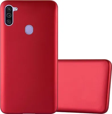 Produktbild von Cadorabo Schutzhülle für Samsung Galaxy A11 / M11 Hülle in Rot Handyhülle TPU Silikon Etui Cover Case