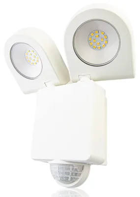 LED-Wandleuchte mit Bewegungsmelder 18W, 2400lm, IP65, weiß