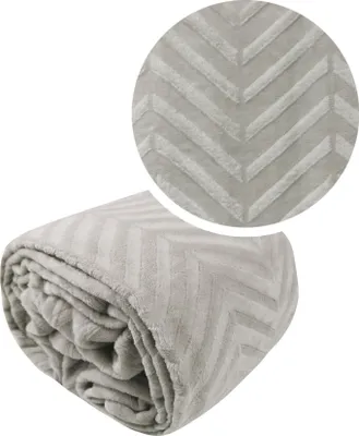 Zdjęcie produktu dla Miękki koc COSTA 150x200 cm jasnoszary