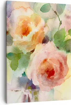 Produktbild von Bild auf Leinwand - Leinwandbild - Einteilig - Rose Blume Garten - 50x70cm - Wand Bild - Wanddeko - Wandbilder - Leinwanddruck - Kunstdruck - Wanddekoration - Leinwand bilder - Wandbild - PA50x70-3910