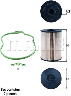 Produktbild von Kraftstofffilter Mahle