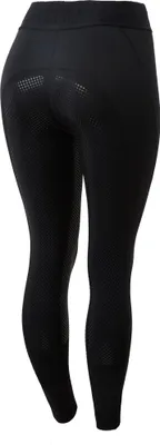 Zdjęcie produktu dla Legginsy damskie z pełnym lejem silikonowym Horze Madison, czarny, 38