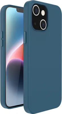 Obrázek produktu pro Kožený zadní kryt Accezz s MagSafe pro iPhone 14 Plus – tmavě modrý