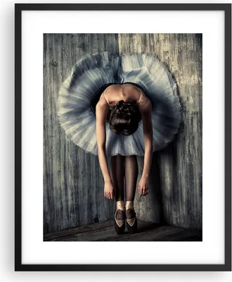 Produktbild von Gerahmtes Poster - Schwarzer Rahmen - Ballerina Ballett Tanz - 40x50 cm - Wand Bild - Wanddeko - Wandbilder - Kunstposter - Wandposter - Bilderrahmen - Bilder - Kunstdruck - P2BPA40x50-5153