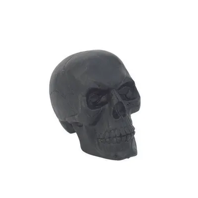 Produktbild von INNA-Glas Halloween Totenkopf OTTIE, schwarz 20x15cm - Deko Toten Schädel