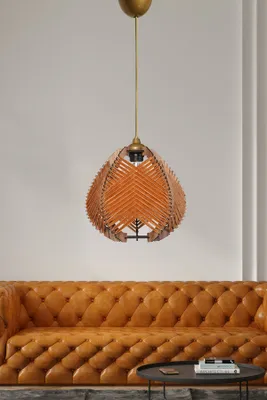 Immagine prodotto di Opviq, YL230, lampadario, arancione, plastica, 25 x 25 x 30 cm