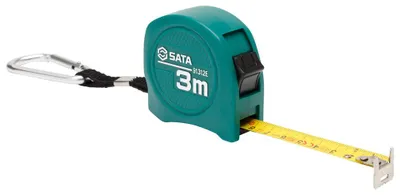 Produktbild von SATA Taschenbandmaß, 3 m, Stahlband, Metrisch
