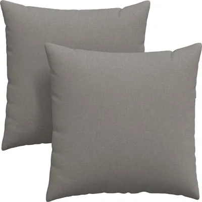 Produktbild von vidaXL Sofakissen 2 pcs Taupe 60 x 60 cm Stoff