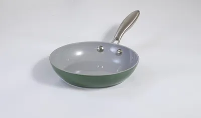 Produktbild von TERRA Bratpfanne, Durchmesser: 24 x 5 cm, Aluminium, grün, Keramikbeschichtung