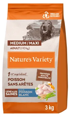 Image de Nature’s Variety Original Adult Lachs (poisson) – 3 kg – Faible teneur en céréales