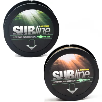 Produktbild von Korda SUBline Ultra Tough Karpfenschnur 1000m Schnur, Durchmesser:0.40mm, Farbe:grün