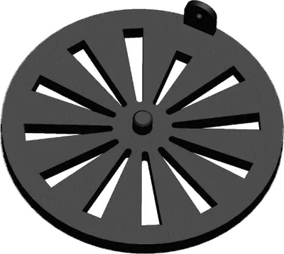 Produktbild von Kaminrost / Ascherost Ø 172x10mm passend für RAIS**