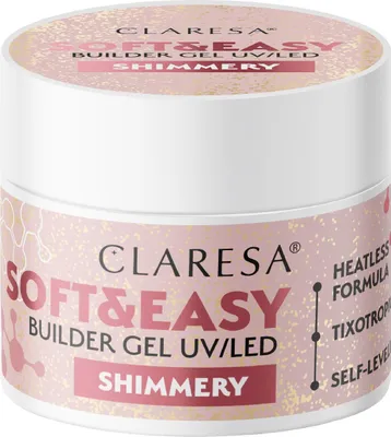 Zdjęcie produktu dla CLARESA Soft&Easy Builder Lśniący żel do paznokci 12 g