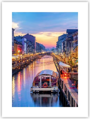Produktbild von Poster - Poster ohne Rahmen - Kanal Grande Abend - 30x40 cm - Wand Bild - Wanddeko - Wandbilder - Kunstposter - Wandposter - Bilder - Kunstdruck - Wanddekoration - Wandbild - P2XPA30x40-4331