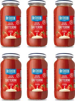Produktbild von 6x De Cecco Salsa Pronta Datterini con Cipolla di Giarratana Tomatensauce Fertigsauce mit Zwiebel von Giarratana 300g