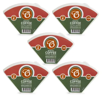 Produktbild von Kaffeefilter 500 Stücke, Größe 4, Papier, weiß, für Handfilter