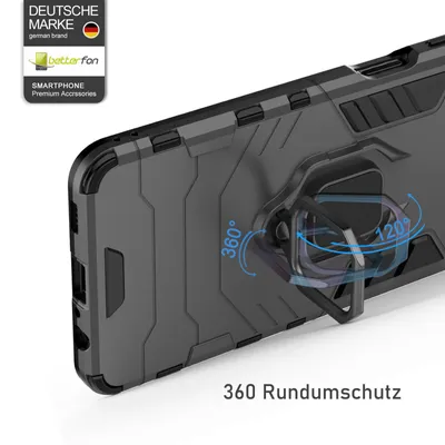 Produktbild von Hülle Xiaomi Redmi A3 Handyhülle Outdoor Stoßfest 360° Drehbarer Ring Ständer
