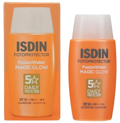 Produktbild von ISDIN Fotoprotector Fusion Water Magic glow LSF 50 50ml PZN 19447583