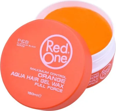 Image de Red One Aqua cire pour cheveux gel pleine force orange, 150ml