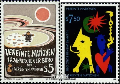 Produktbild von Briefmarken UNO - Wien 1989 Mi 94-95 (kompl.Ausg.) gestempelt Wiener Büro