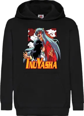 Obrázek produktu pro Dětská Mikina S Kapucí Japan Manga Anime Comics Animation Inuyasha, 5-6 Jahr - 116 / Černá