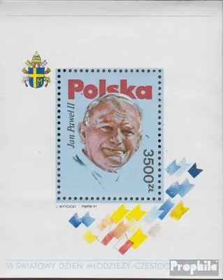 Produktbild von Briefmarken Polen 1991 Mi Block113 (kompl.Ausg.) postfrisch Weltjugendtag