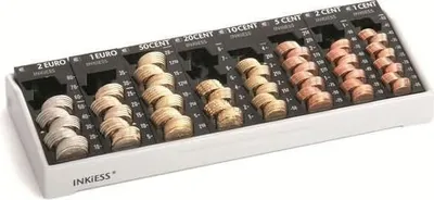 Produktbild von Kasse 80 Minikord (BxTxH) 32,5x12,5x5,0 cm lichtgrau/schwarz