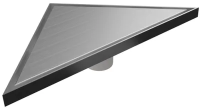 Produktbild von Bodenablauf Edelstahl „Edel" 215 x 215 mm – Duschablauf für bodengleiche Duschen, Komplettset, mit Geruchsverschluss