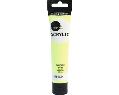 Obrázek produktu pro Daler Rowney Simply Akrylová barva Neon Yellow 75 ml 1 ks
