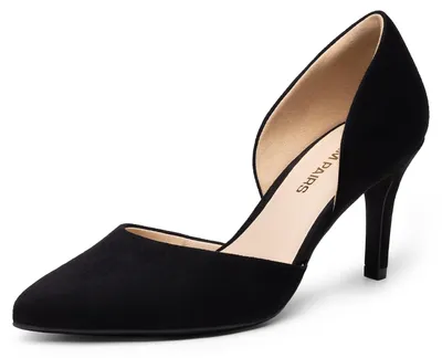 Produktbild von DREAM PAIRS Pumps High Heel mit Stiletto-Absatz,Schwarz-Wildleder,36.5 – Größe 36.5 EU, Schwarz Wildleder