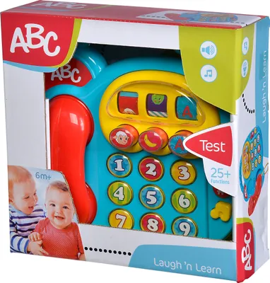 Produktbild von ABC Baby Babywelt Buntes Telefon mit verschiedenen Sounds 104010016