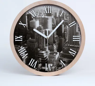 Produktbild von Holzuhr 20fi cm wanduhr - weiße Spitzen - New York