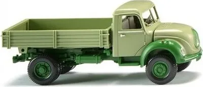 Produktbild von Wiking LKW Magirus S 3500 Pritschenkipper hellgrün 042496