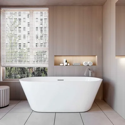 Produktbild von AICA freistehende Badewanne 170x80cm Oval Acrylwannen inkl.Ab-/Überlauf.Vorinstalliertes Zubehör