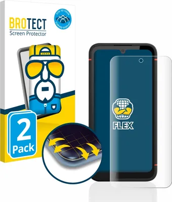 Produktbild von 2x BROTECT Fullscreen Schutzfolie für Gigaset GX4 / GX4 Pro Displayschutz Folie Fullcover Klar Transparent