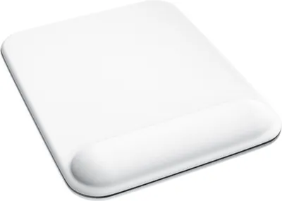 Produktbild von Titanwolf Großes Mauspad mit Gelkissen 22,5x28cm, Gaming Handgelenkauflage, Mousepad, Gel Handballenauflage Handauflage Gelpolster ergonomisch, wasserabweisend und abwaschbar, Weiß