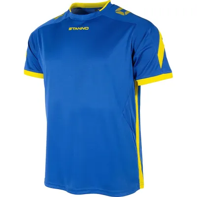 Image de Maillot Stanno Drive à manches courtes pour homme - Bleu roi / Jaune