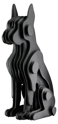 Zdjęcie produktu dla Figurka psa rasy Doberman, "Dog", żywica syntetyczna, czarna, zestaw 2 sztuki, długość: 14,5 cm, szerokość: 12,5 cm, wysokość: 28,5 cm, numer katalogowy: 57959, kod produktu: 4063387579596