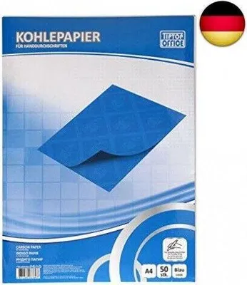 Produktbild von Gataric TTO403364 - TIPTOP Office Kohlepapier blau, 50 Blatt